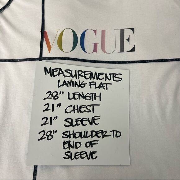 Vogue Magazine Collection Japan Women's Size Large White Long Sleeve T-Shirt - Picture 7 of 8